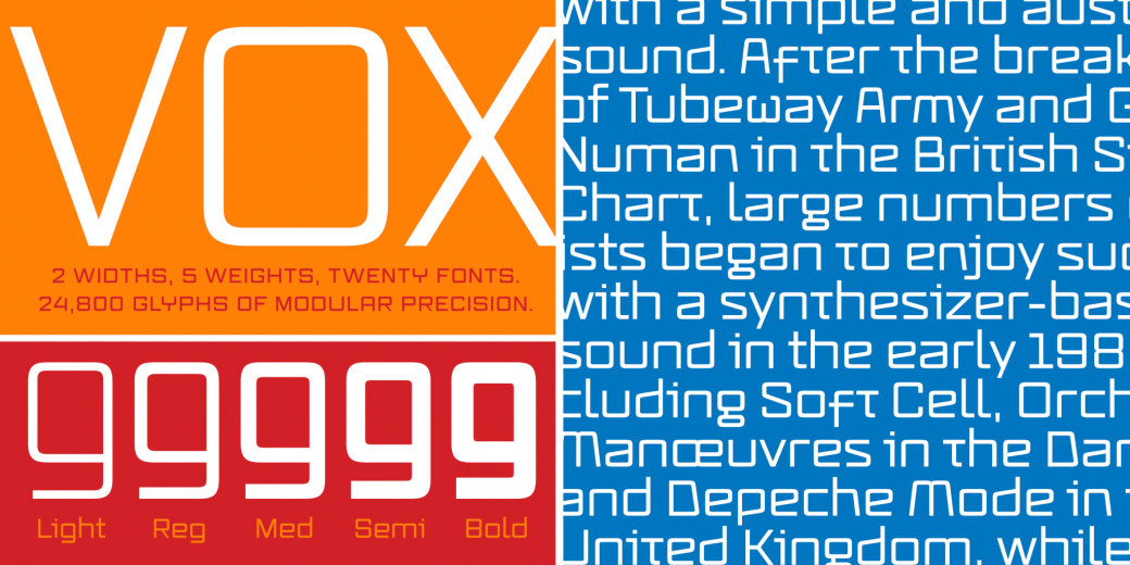 Example font Vox #1